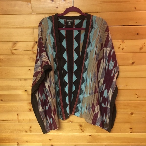 Poncho Style Cover All Desert Knit = By Eddie Bauer  Size XS/S - Picture 3 of 3